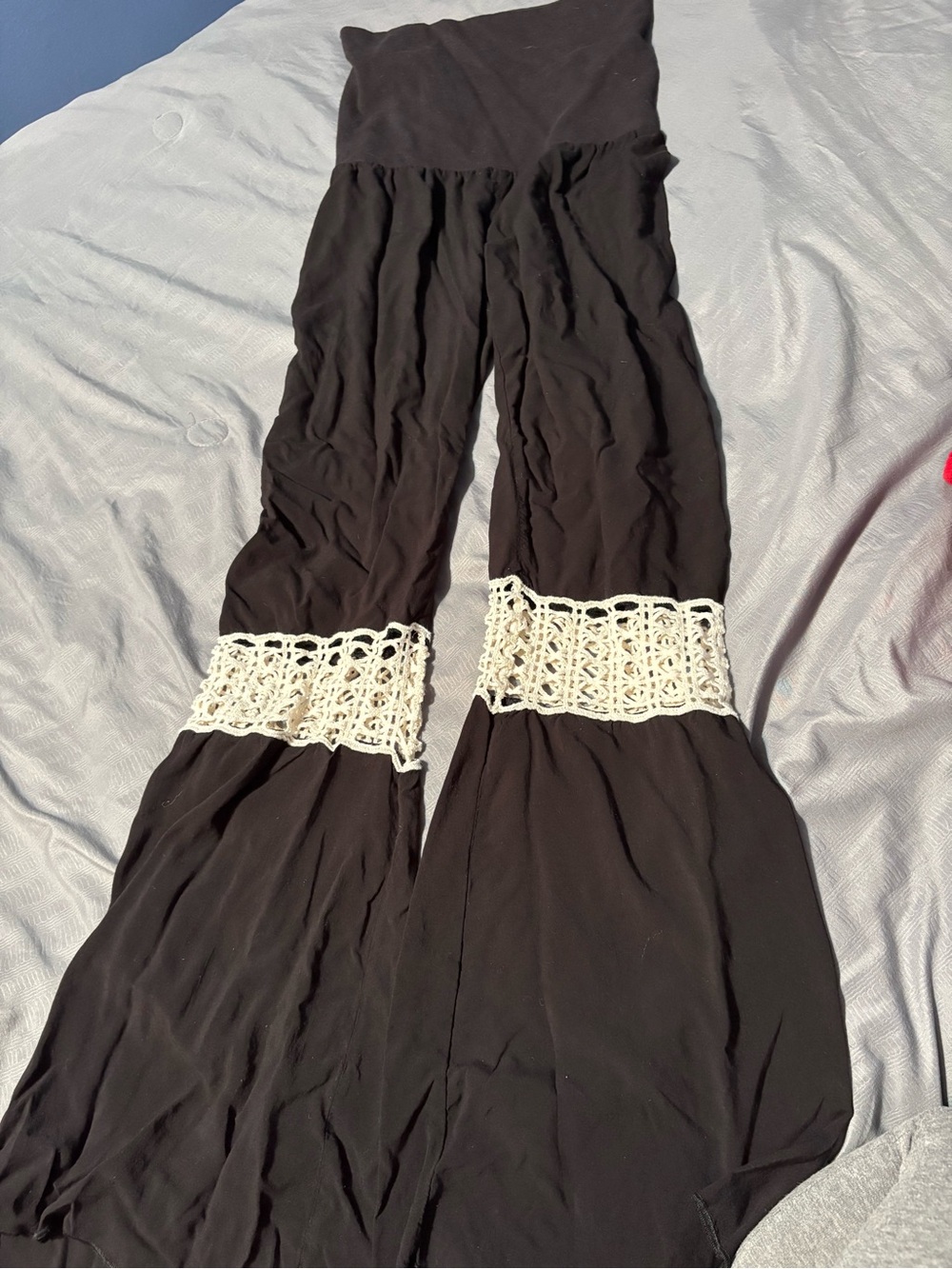 Women's small pants with yoga top and silky bottoms